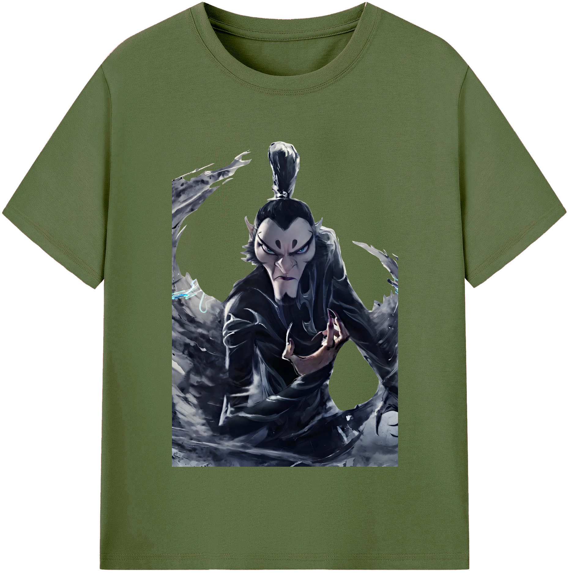 （画像用） Ne Zha 2 ナタ 魔童の大暴れ 綿100％半袖Tシャツ（フロントプリント）